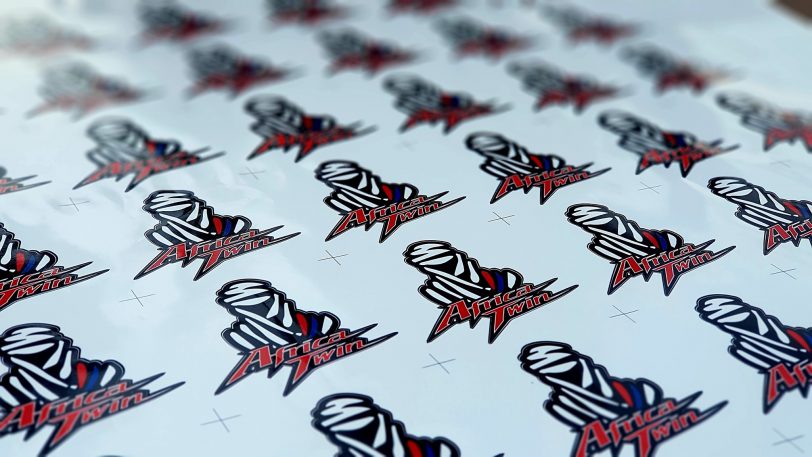 Sticker in color - Africa Twin - 145 mm x 138 mm 