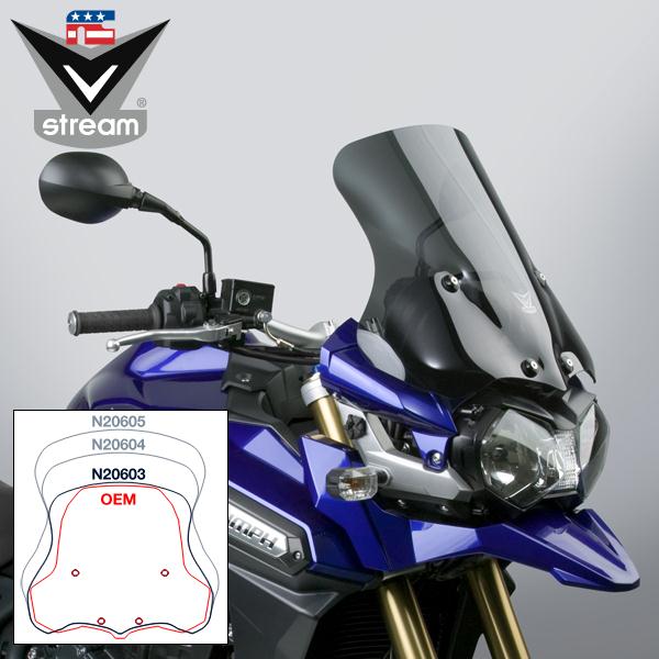 VStream windshield N20603 - National Cycle Triumph Tiger Explorer 1200XC 12-