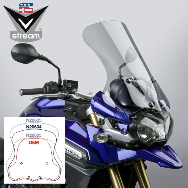 VStream windshield N20604 - National Cycle Triumph Tiger Explorer 1200XC 12-