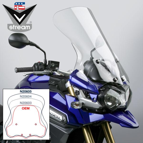 VStream windshield N20605 - National Cycle Triumph Tiger Explorer 1200XC 12-