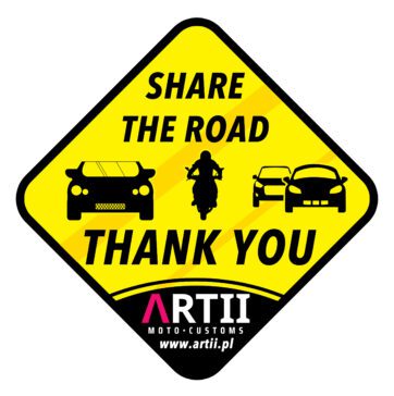 SHARE THE ROAD sticker
