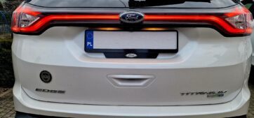Ford Edge USA license plate pad